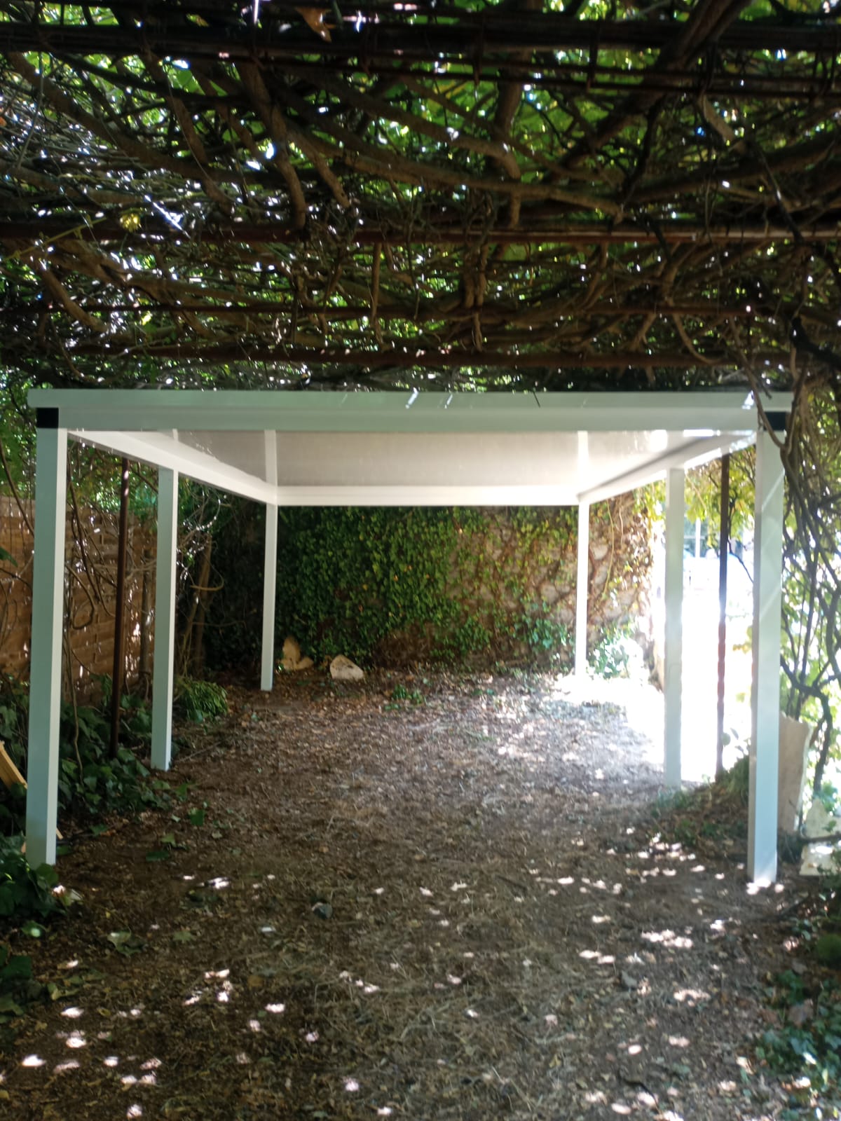 19/06/202 POSE D UN CARPORT ALUMINIUM TOITURE THERMOTOP 