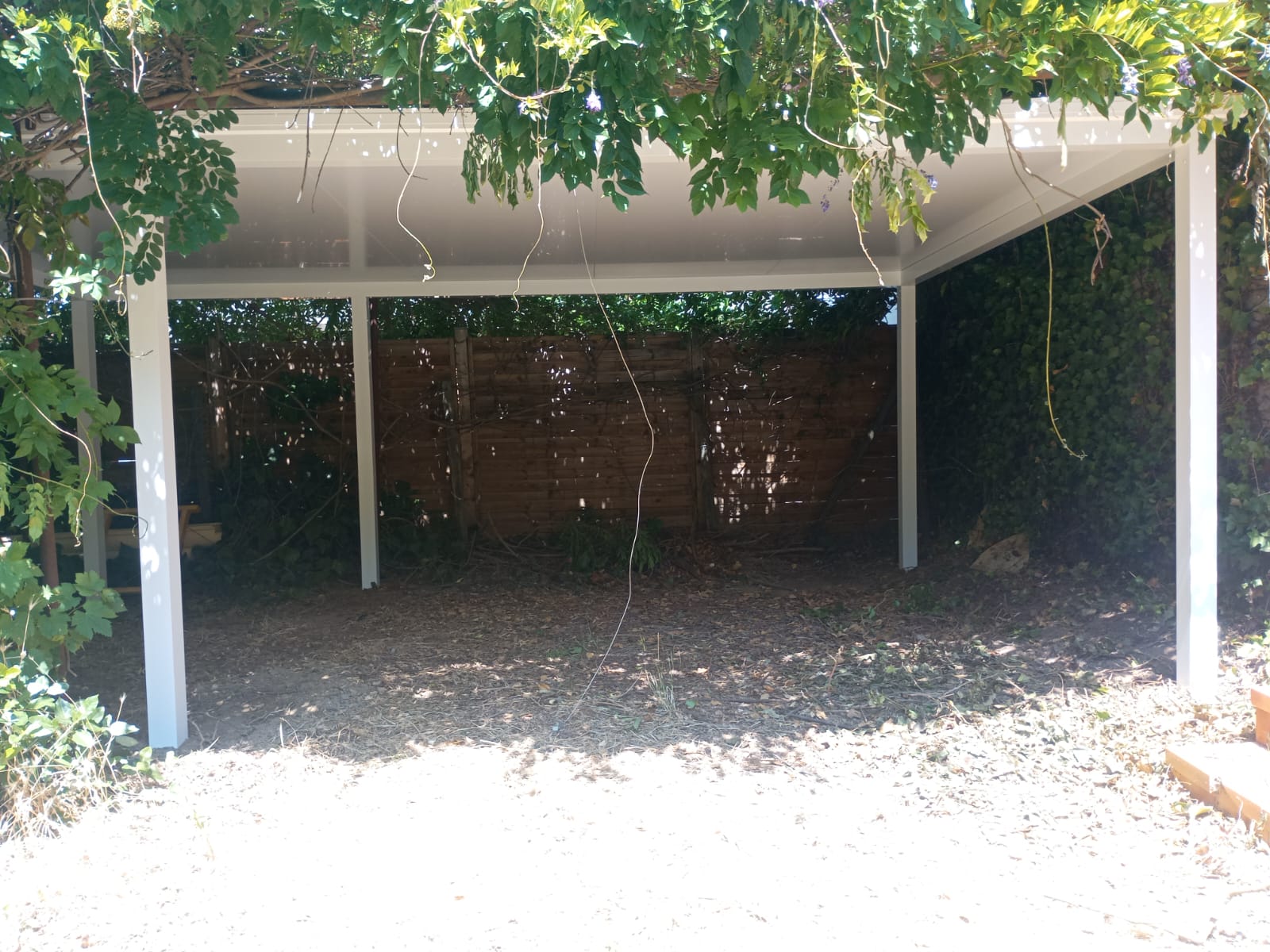 19/06/202 POSE D UN CARPORT ALUMINIUM TOITURE THERMOTOP 