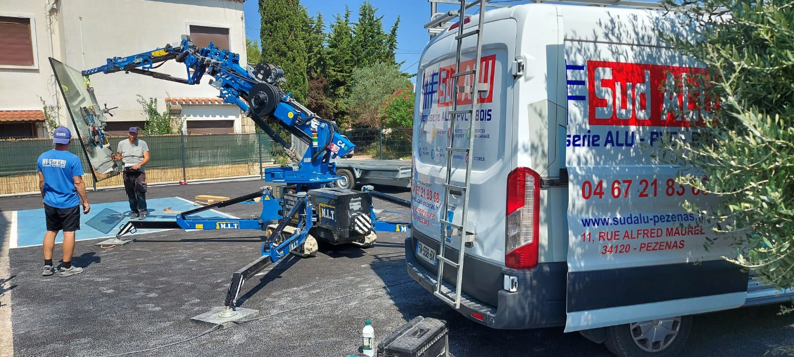 18/07/2025 Pose d un chassis fixe aluminium 