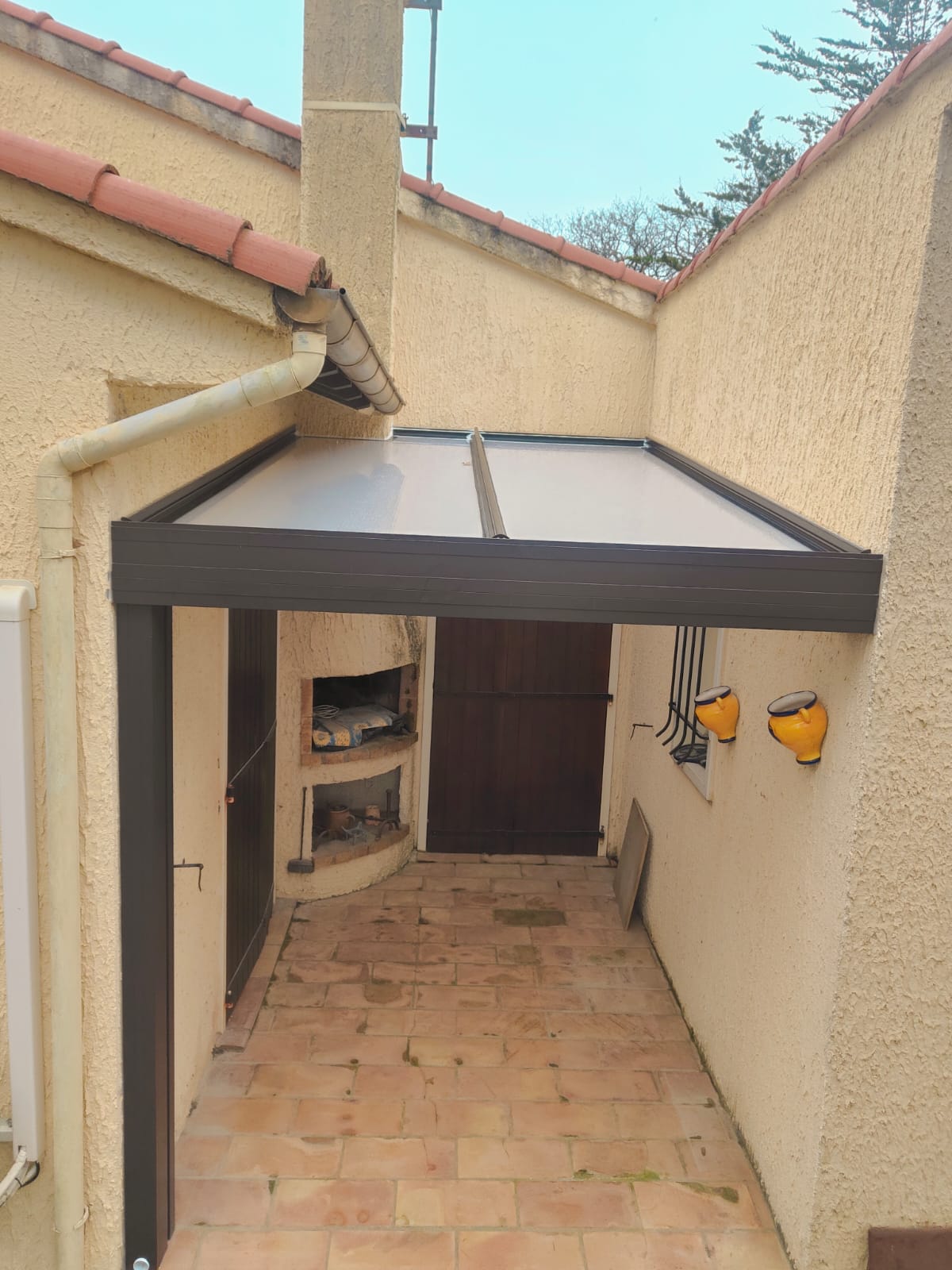 14/03/2025 POSE D UNE TOITURE ALVEOLAIRE  SUR GABIAN 