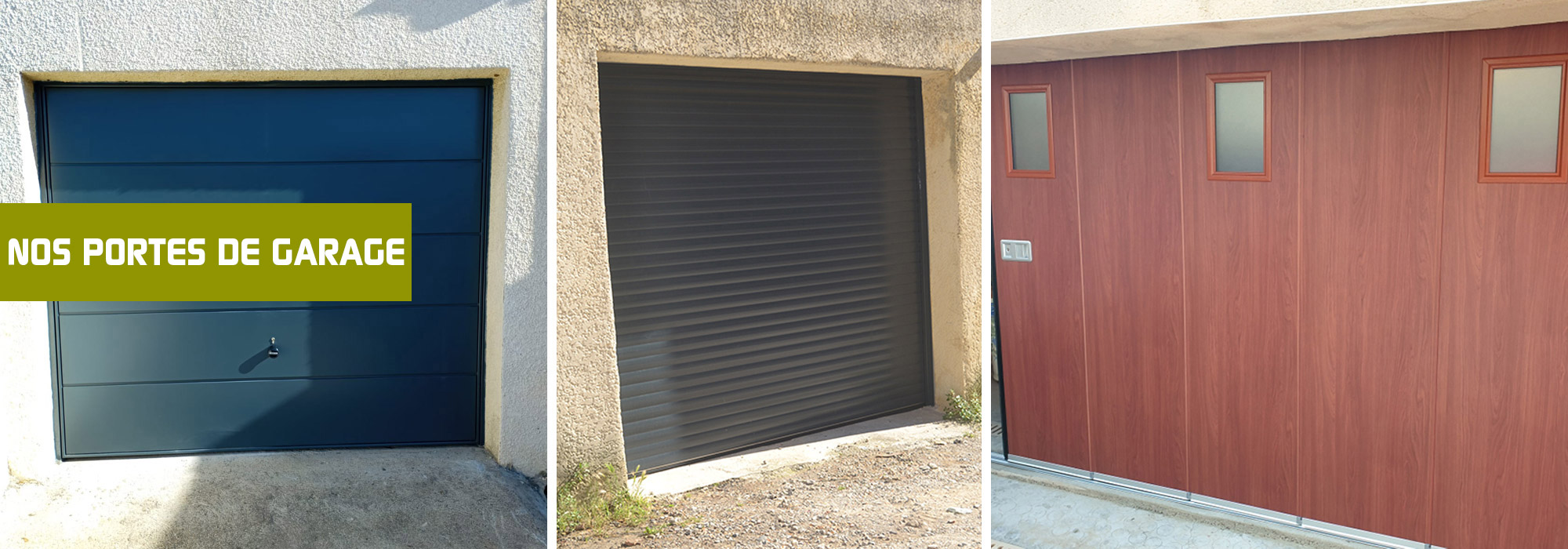 Portes de garage sectionnelles sur-mesure - Fabricant TUBAUTO